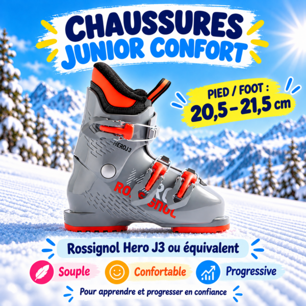 Chaussures Junior Confort – pied 20,5 à 21,5 cm
