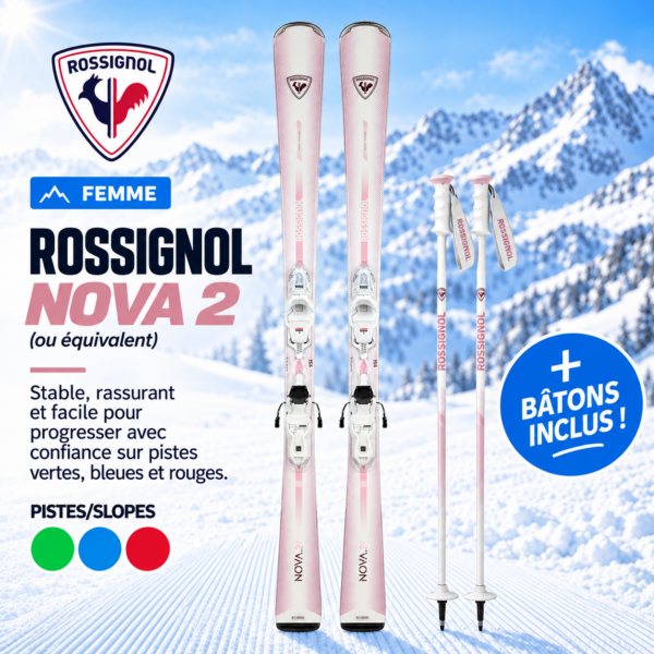 Skis piste intermédiaire femmes
