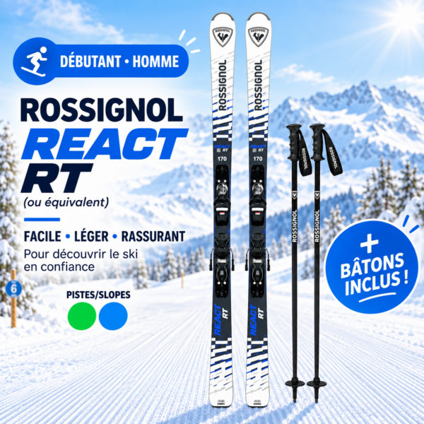 Skis piste Débutant Hommes