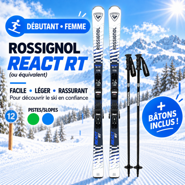 Skis piste Débutant femmes